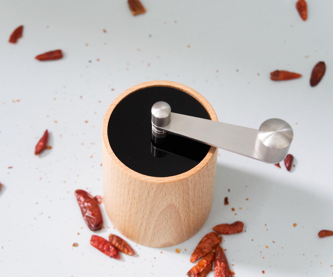 CrankMe Chilimühle Buche natur schwarz