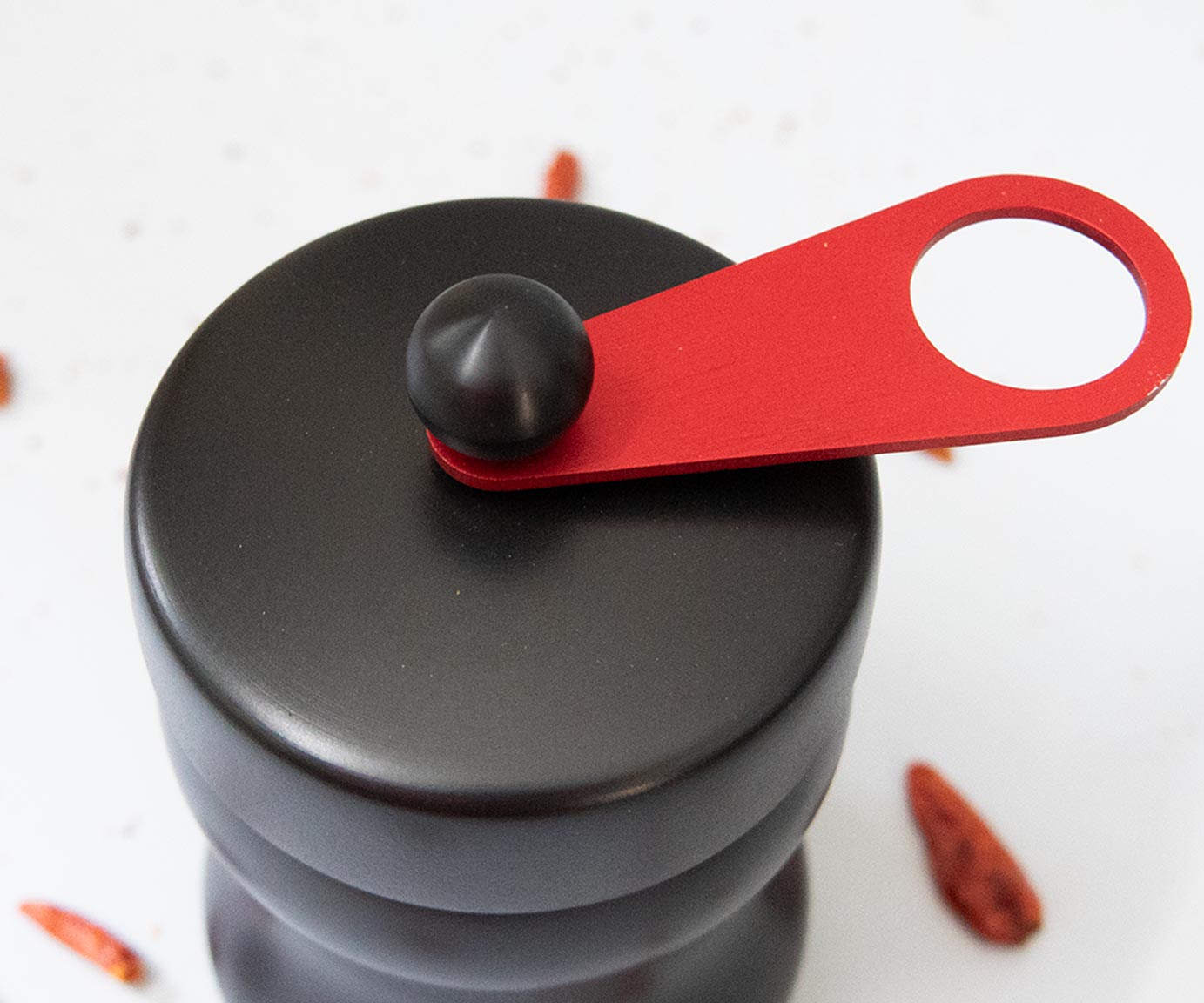 HOT chili grinder black red