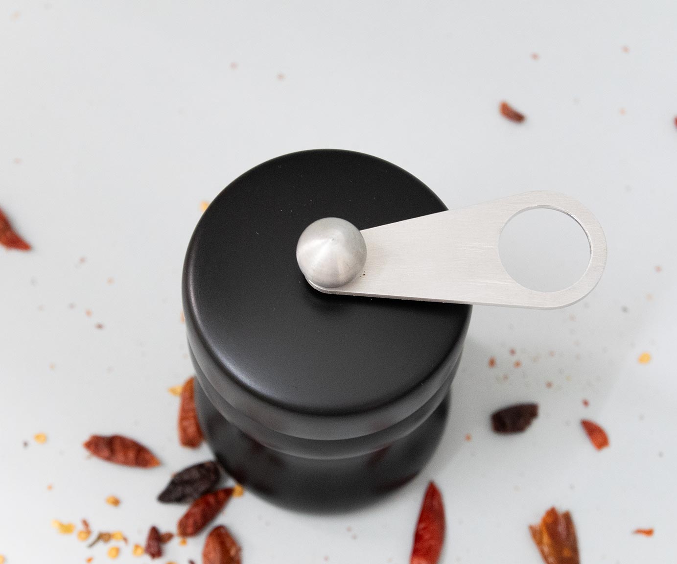 HOT chili grinder black silver