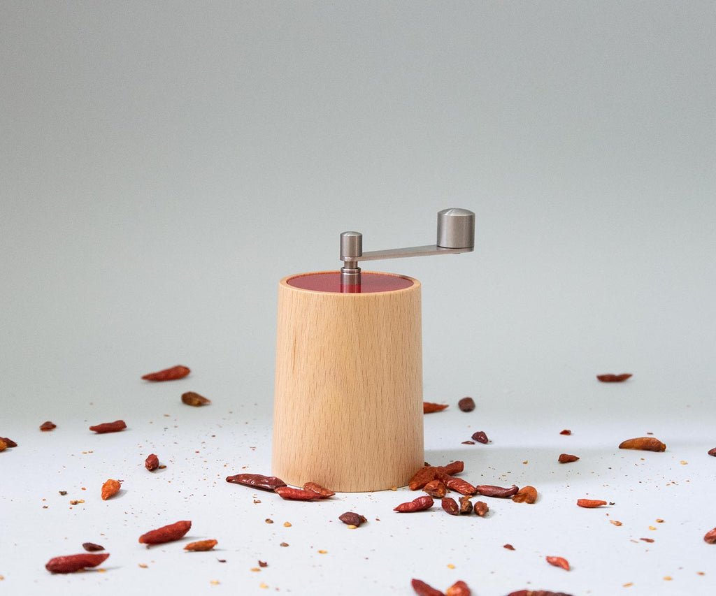 Moulin à piment CrankMe rouge naturel