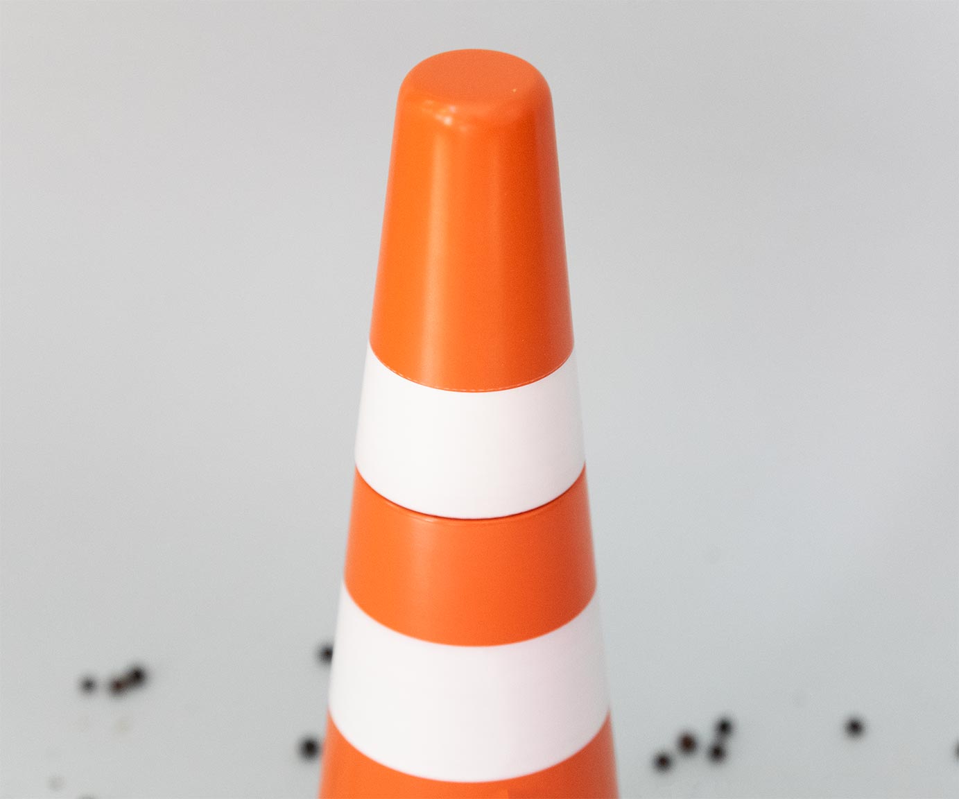 Traffic cone pepper mill