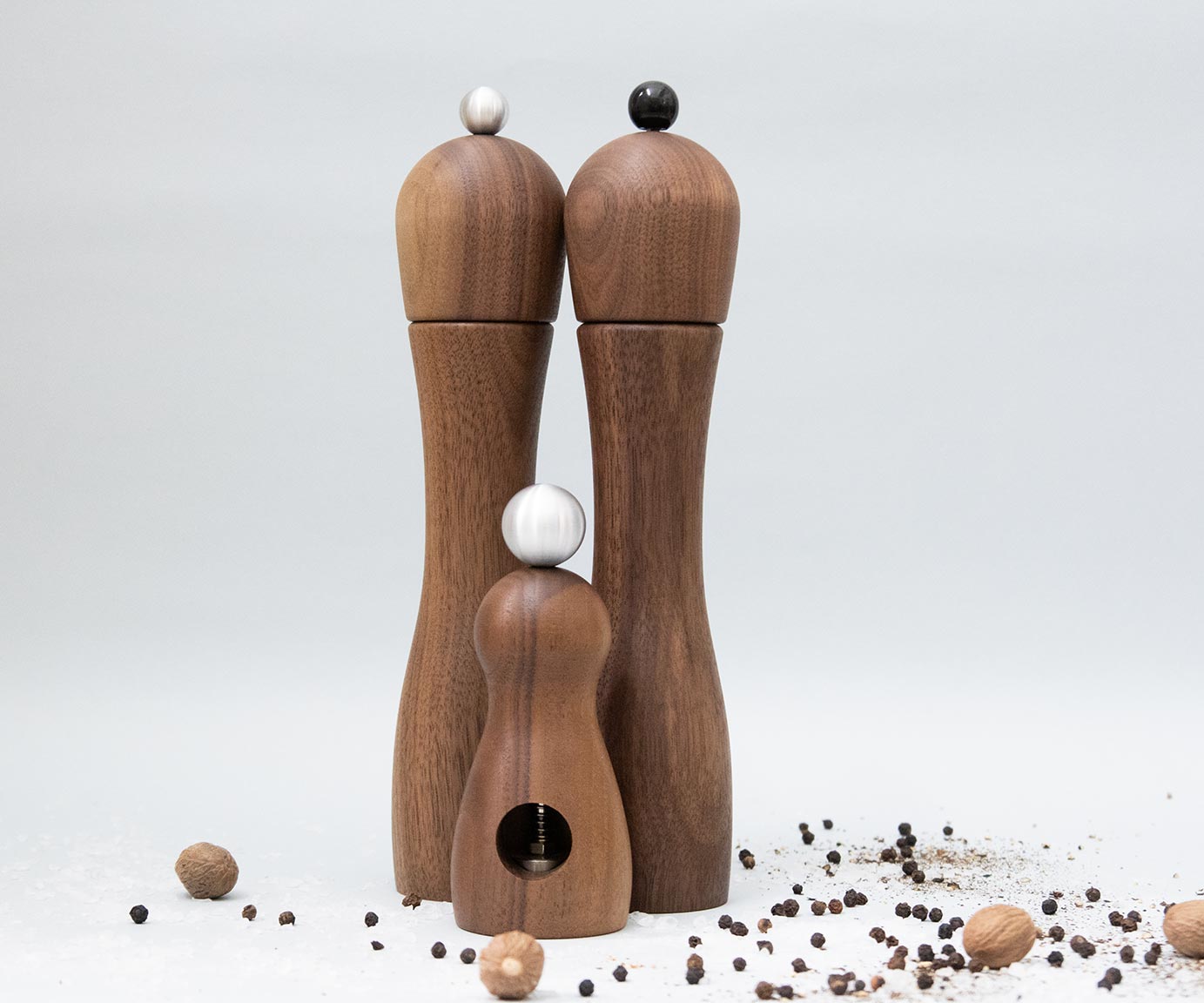 Peppers Delight & Polly Molly Set Walnut